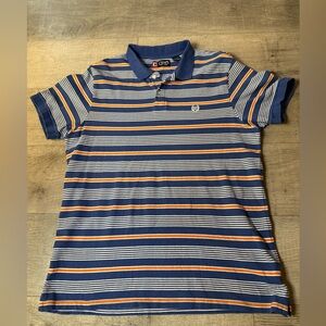 Chaps Polo Shirt Men’s Size XL 100% Cotton Striped Golf Frat Preppy Career